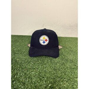 Vintage Pittsburgh Steelers hat cap snap back black sports specialties wool 5